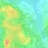 Topografische Karte Eyrans, Höhe, Relief