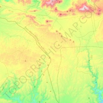 Topografische Karte Ait Ouafqa, Höhe, Relief