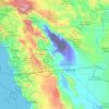 Topografische Karte CAL Fire San Diego Unit, Höhe, Relief