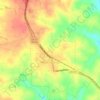 Topografische Karte Heath Springs, Höhe, Relief