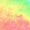 Topografische Karte Баянаульский район - Баянауыл ауданы, Höhe, Relief