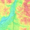 Topografische Karte Grand Rapids, Höhe, Relief