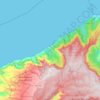 Topografische Karte Na Pali Coast State Park, Höhe, Relief