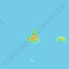 Topografische Karte Ilha dos Remédios, Höhe, Relief