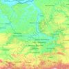 Topografische Karte Oblast Weliko Tarnowo, Höhe, Relief