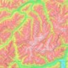 Topografische Karte Ötztaler Alpen, Höhe, Relief