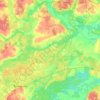 Topografische Karte Брызгаловское сельское поселение, Höhe, Relief