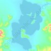 Topografische Karte འོར་པ་མཚོ། / 窝尔巴错, Höhe, Relief