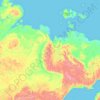 Topografische Karte Republik Sacha (Jakutien), Höhe, Relief