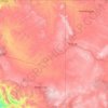 Topografische Karte Apache County, Höhe, Relief