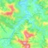 Topografische Karte Uhart-Mixe, Höhe, Relief