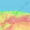 Topografische Karte Астурия, Höhe, Relief