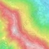 Topografische Karte Costa Valle Imagna, Höhe, Relief