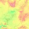 Topografische Karte Tschad, Höhe, Relief