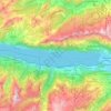 Topografische Karte Walensee, Höhe, Relief