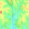 Topografische Karte Springfield, Höhe, Relief