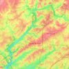 Topografische Karte Sandy Springs, Höhe, Relief