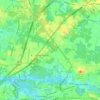 Topografische Karte Westampton, New Jersey, Höhe, Relief