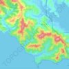 Topografische Karte Marin Headlands (GGNRA), Höhe, Relief