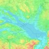 Topografische Karte Bodensee, Höhe, Relief