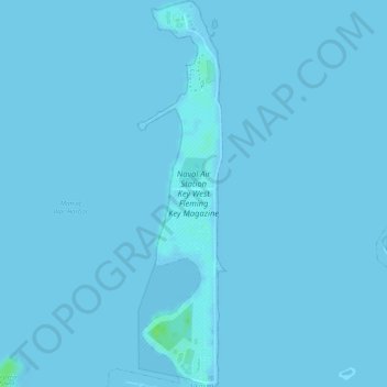 Topografische Karte Fleming Key, Höhe, Relief