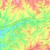 Topografische Karte Overton, Höhe, Relief