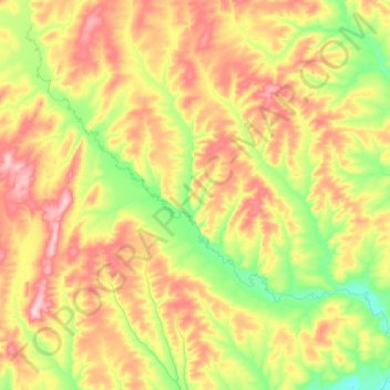 Topografische Karte Суринда, Höhe, Relief