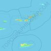 Topografische Karte Virgin Islands, Höhe, Relief