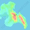 Topografische Karte Katchall Island, Höhe, Relief