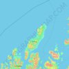 Topografische Karte Andøy, Höhe, Relief
