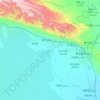 Topografische Karte 库尔勒市 كورلا شەھىرى, Höhe, Relief