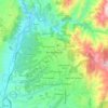 Topografische Karte Perímetro Urbano Bucaramanga, Höhe, Relief