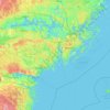 Topografische Karte Landschaft Södermanland, Höhe, Relief
