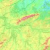 Topografische Karte Mogi das Cruzes, Höhe, Relief