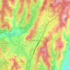 Topografische Karte Scotts Valley, Höhe, Relief