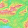 Topografische Karte Leutasch, Höhe, Relief