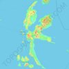 Topografische Karte Halmahera, Höhe, Relief