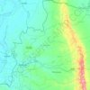 Topografische Karte West Tripura, Höhe, Relief