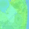 Topografische Karte Palm Beach County, Höhe, Relief