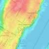 Topografische Karte West New York, Höhe, Relief