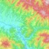 Topografische Karte Dicomano, Höhe, Relief