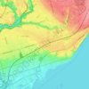 Topografische Karte Beaches—East York, Höhe, Relief