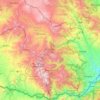 Topografische Karte Provinz Sjunik, Höhe, Relief
