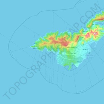 Topografische Karte Western District, Höhe, Relief