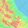 Topografische Karte Abruzzo, Höhe, Relief