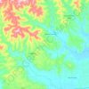 Topografische Karte Monte Alverne, Höhe, Relief