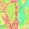 Topografische Karte Lake Tahoe Basin Management Unit, Höhe, Relief