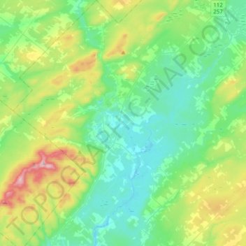 Topografische Karte Dudswell, Höhe, Relief