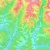 Topografische Karte Borau, Höhe, Relief
