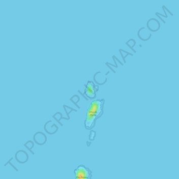 Topografische Karte Ilha do Norte, Höhe, Relief